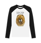 Black-White Red Chow Chow Men's Long Sleeved Baseball T