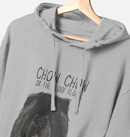 Black Chow Chow 'The Aloof Floof' Men's Hoodie – Stylish and Cozy