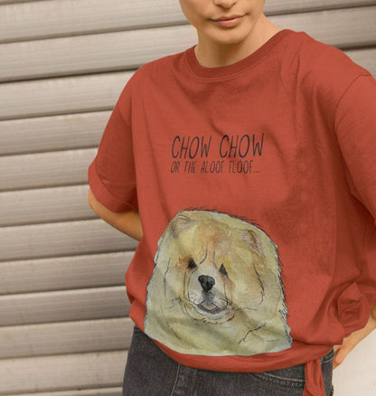 Chow Down in Style: Fawn Chow Chow Relaxed Fit T-Shirt