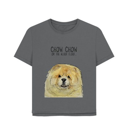 Slate Grey Fawn Chow Chow Women's Relaxed Fit T Shirt