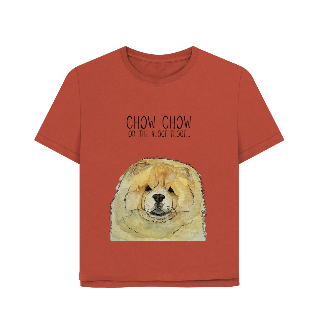 Rust Fawn Chow Chow Women's Relaxed Fit T Shirt