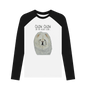 Black-White Cream Chow Chow Men's Long Sleeved Baseball T Shirt