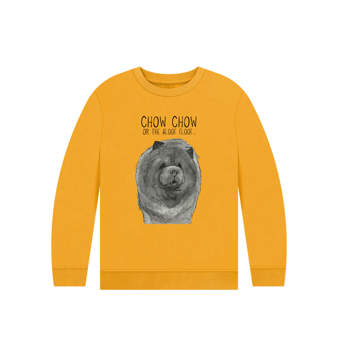 Mustard Blue Chow Chow Child's Sweatshirt