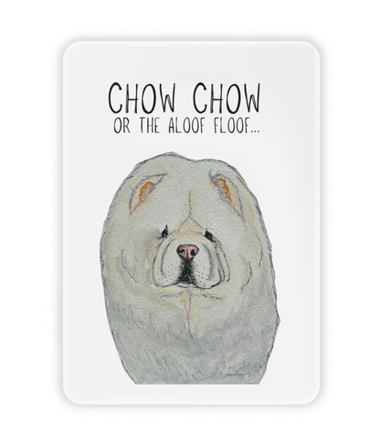 Cream Chow Chow Ceramic Fridge Magnet – A Pawsome Addition to Your Kitchen!