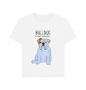 White Bulldog Chic: Furry Road Drill Women\u2019s Tee for Fierce Fashion!