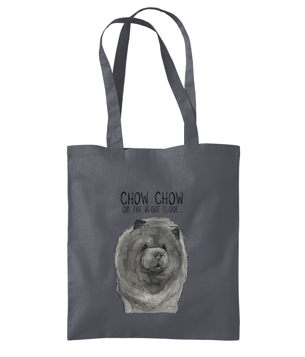 Carry Style Everywhere with the Blue Chow Chow Tote Bag – Featuring the Aloof Floof!