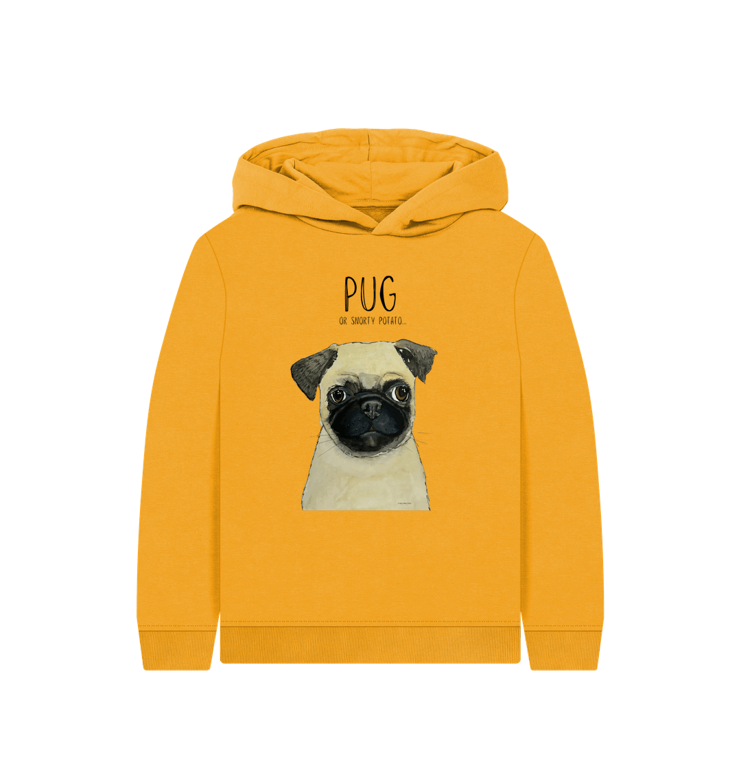 Mustard Pug Child's Hoodie