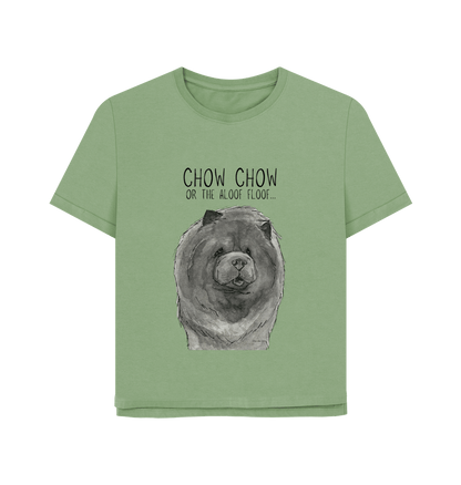 Sage Blue Chow Chow Women's Relaxed Fit T Shirt