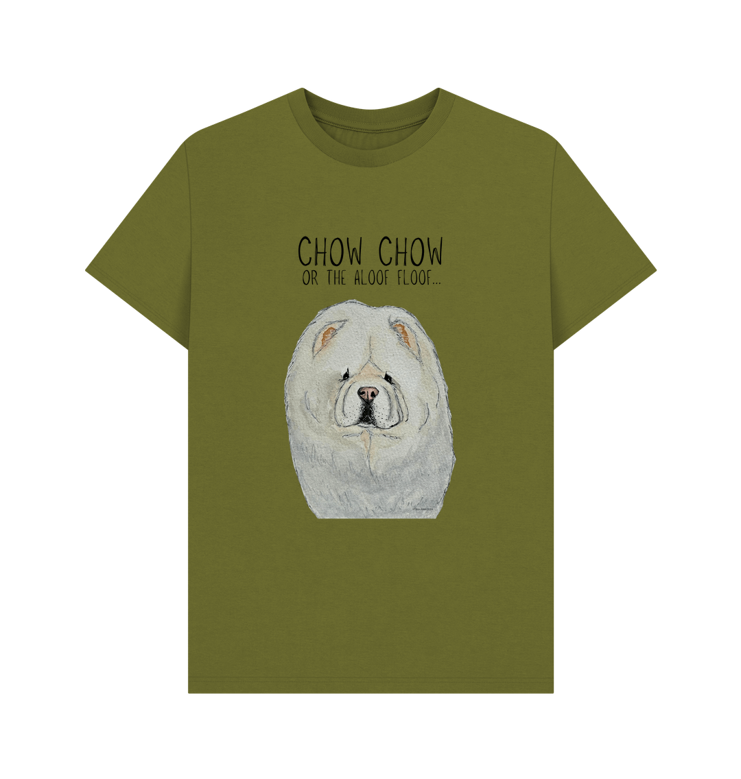 Moss Green Cream Chow Chow Men's T Shirt