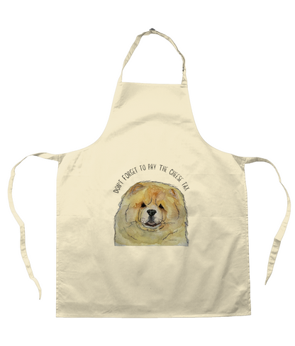 Cook in Style with the Fawn Chow Chow "Cheese Tax" Apron – A Must-Have for Dog Lovers!