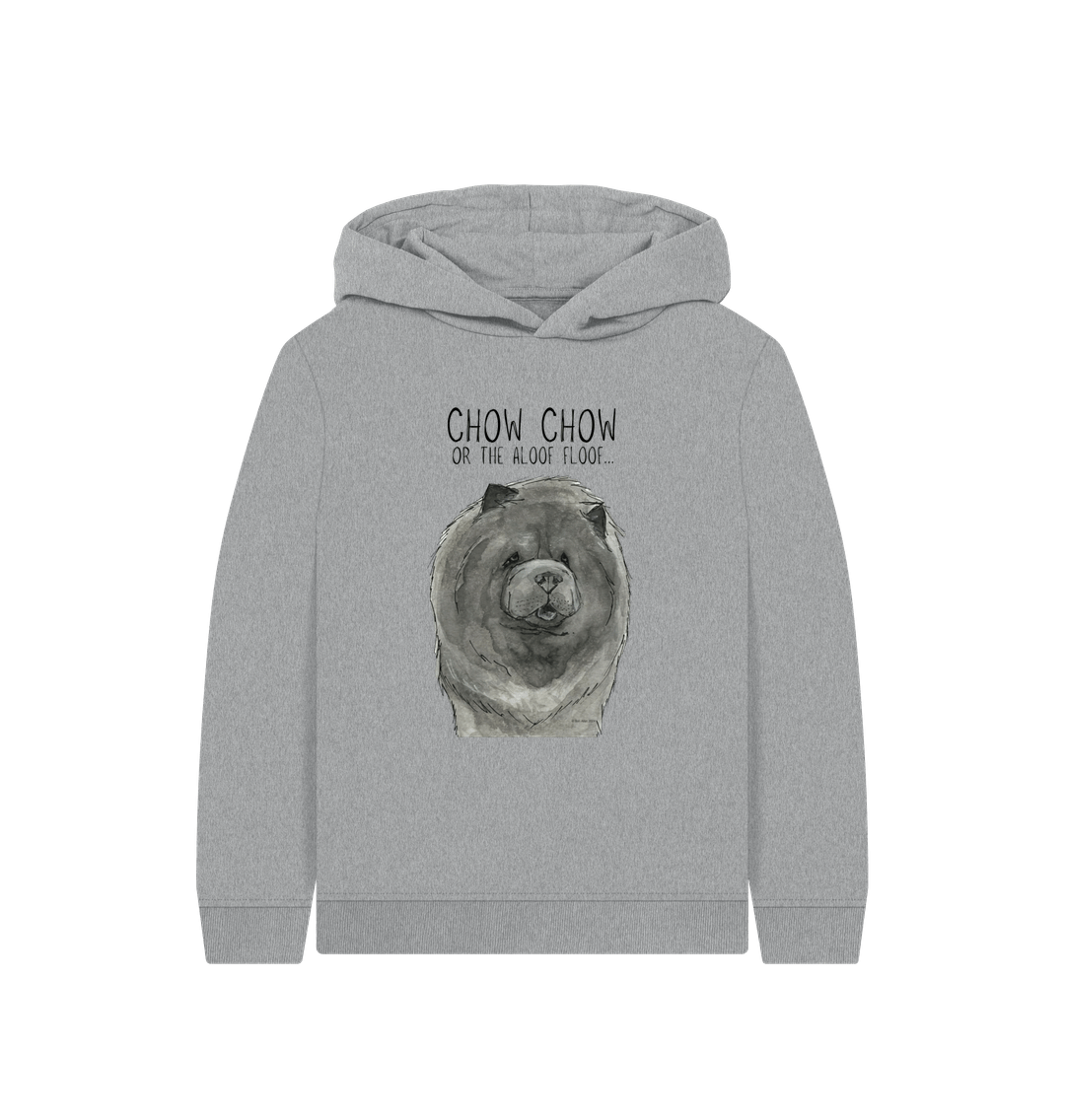 Athletic Grey Blue Chow Chow Child's Hoodie