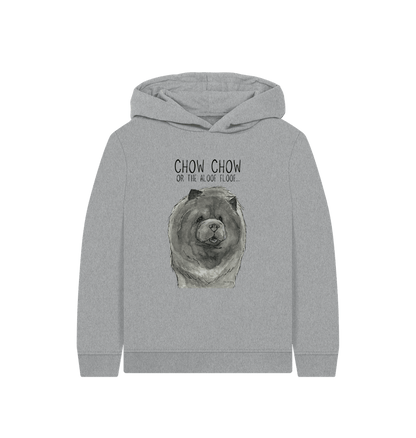 Athletic Grey Blue Chow Chow Child's Hoodie