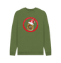 Khaki Tis the Season to Be Stubborn: Red Chow Chow Men's Christmas Crewneck Sweatshirt