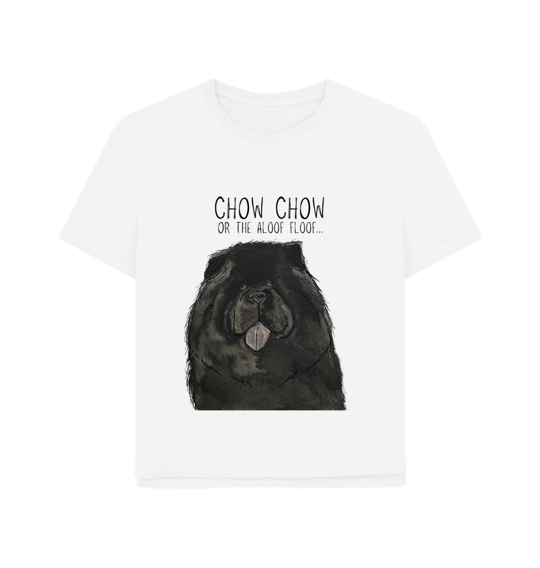 White Black Chow Chow Women's Relaxed Fit T Shirt