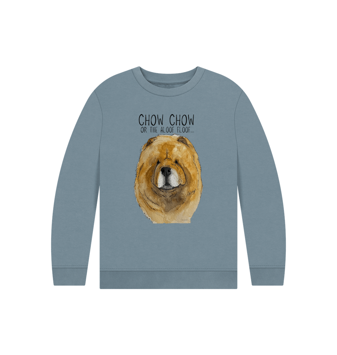 Stone Blue Red Chow Chow Child's Sweatshirt