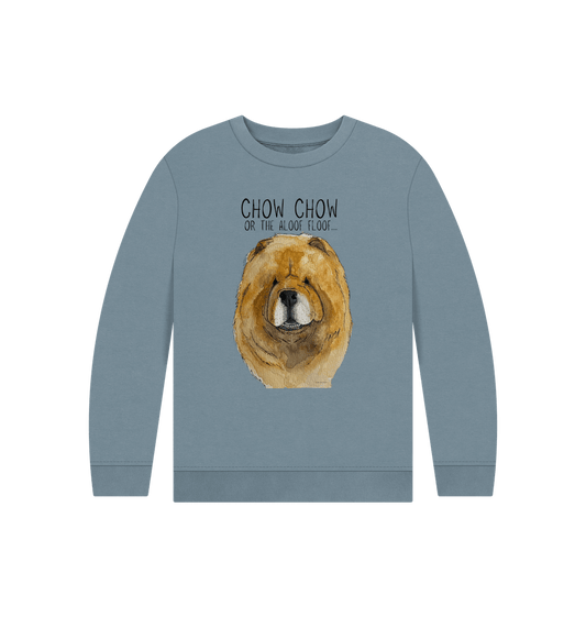 Stone Blue Red Chow Chow Child's Sweatshirt