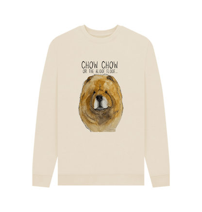 Oat Red Chow Chow Men's Crew Neck Sweatshirt