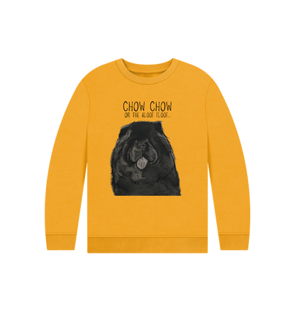 Mustard Black Chow Chow Child's Sweatshirt