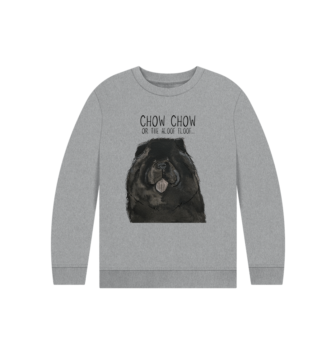 Athletic Grey Black Chow Chow Child's Sweatshirt