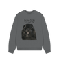 Slate Grey Black Chow Chow Women's Oversized Sweatshirt