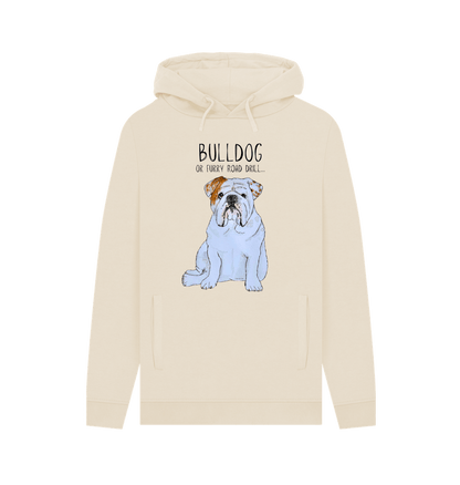 Oat Bulldog Power: Furry Road Drill Men\u2019s Hoodie for Ultimate Cool!