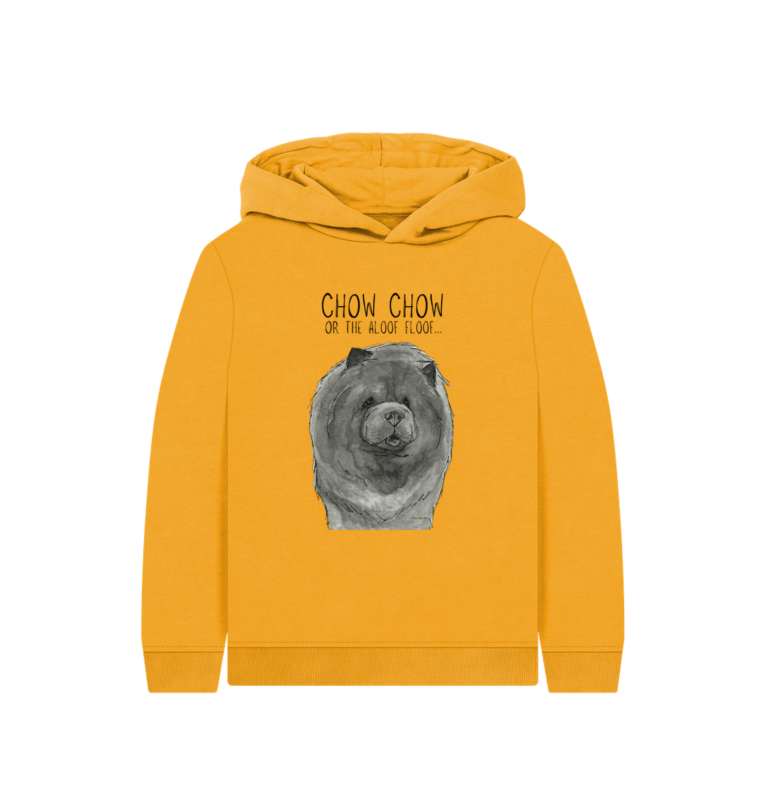 Mustard Blue Chow Chow Child's Hoodie