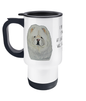 Sip in Style with the Cream Chow Chow Travel Mug – Perfect for the Aloof Floof Lover!