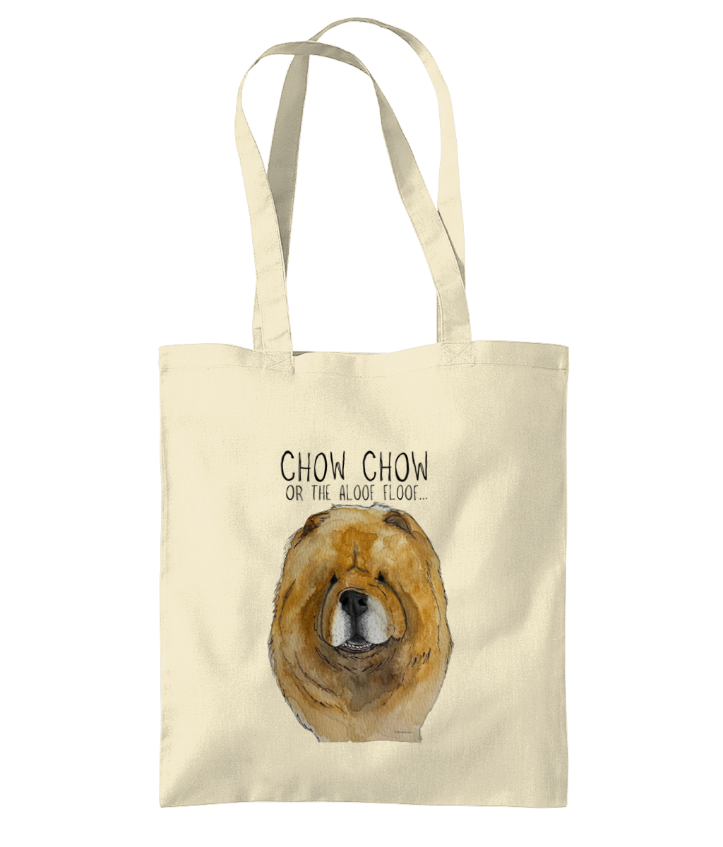 Carry Chow Style: Red Chow Chow Tote Bag for Everyday Fun