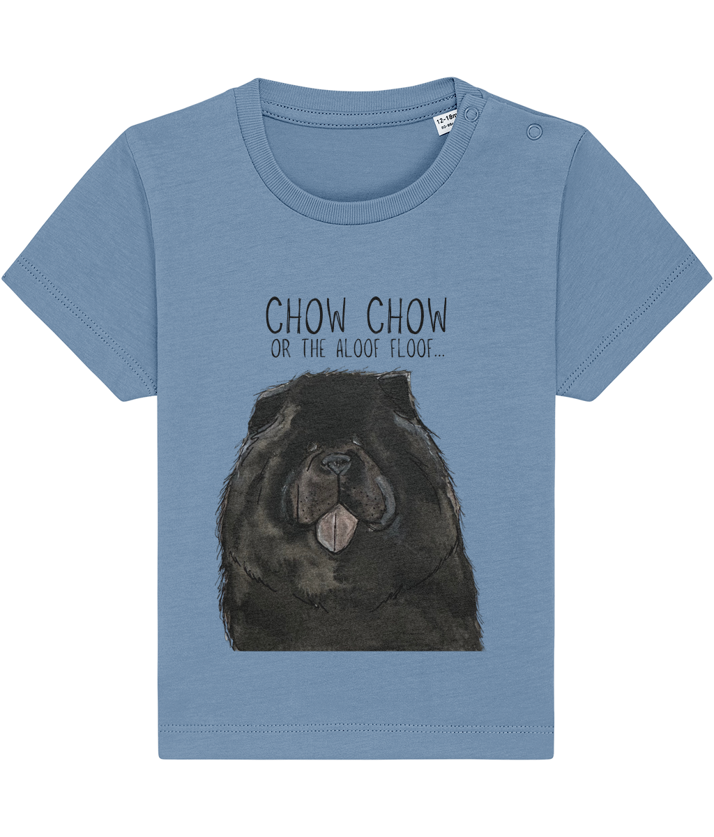 Adorable Black Chow Chow Baby T-Shirt – Cute Dog-Themed Baby Tee | Perfect Gift for Dog Lovers