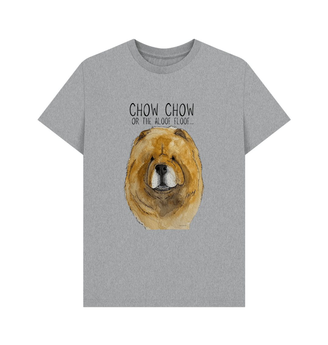 Athletic Grey Red Chow Chow Men's T Shirt