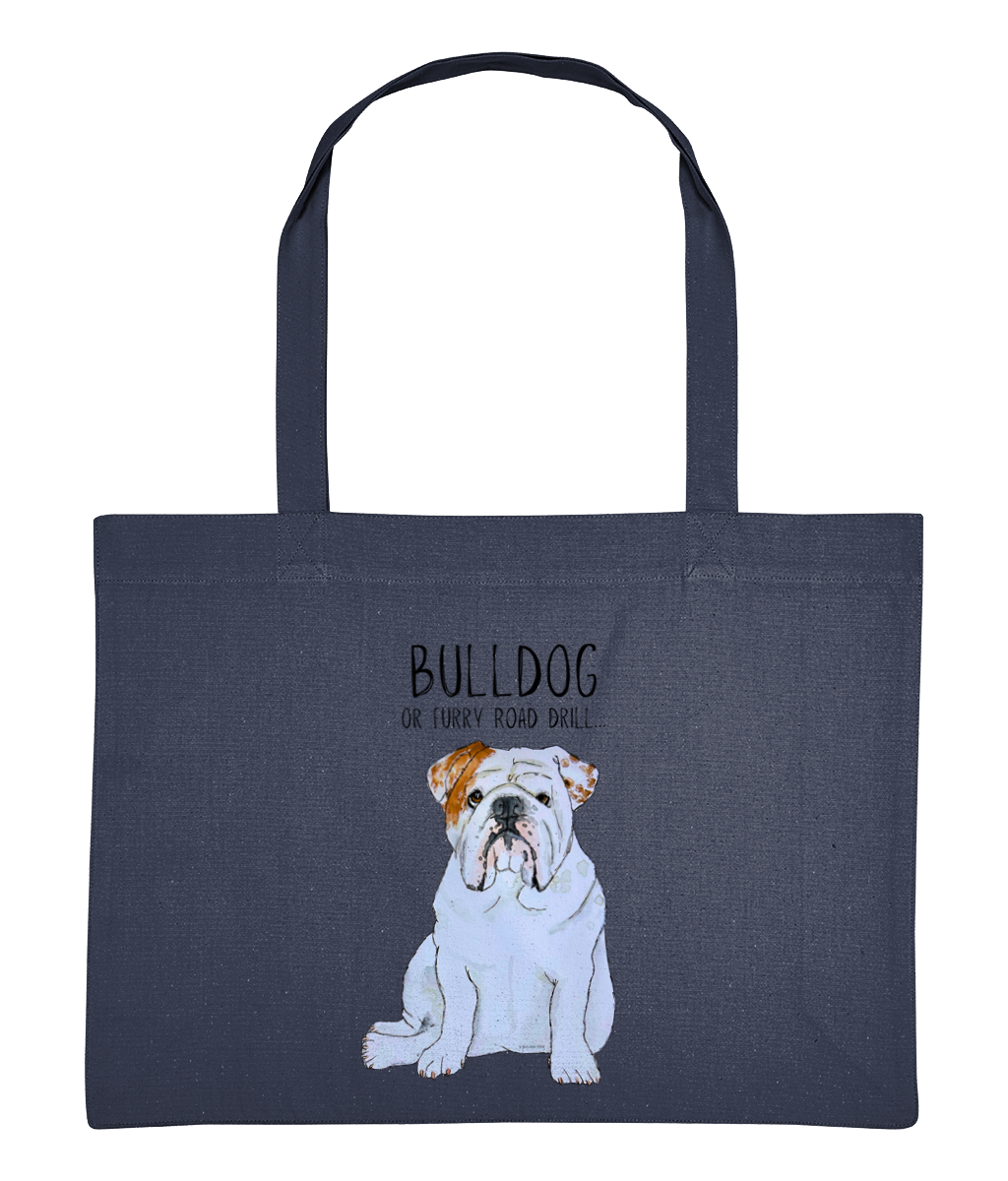 Shop with Attitude: Bulldog Shopping Bag for Fiercely Fun Errands!