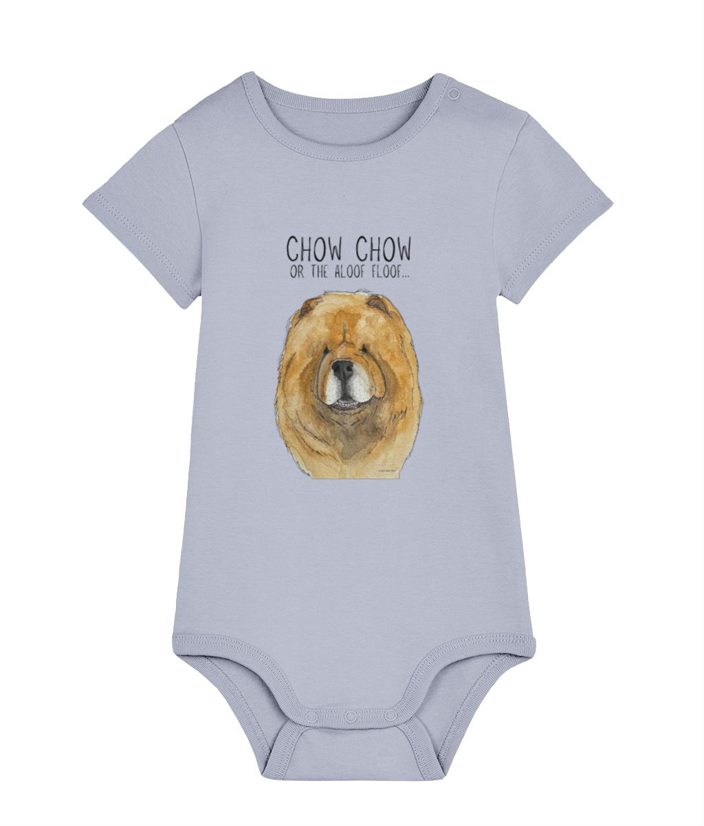 Adorable Red Chow Chow Baby Bodysuit – Perfect for Little Paw-sitives!