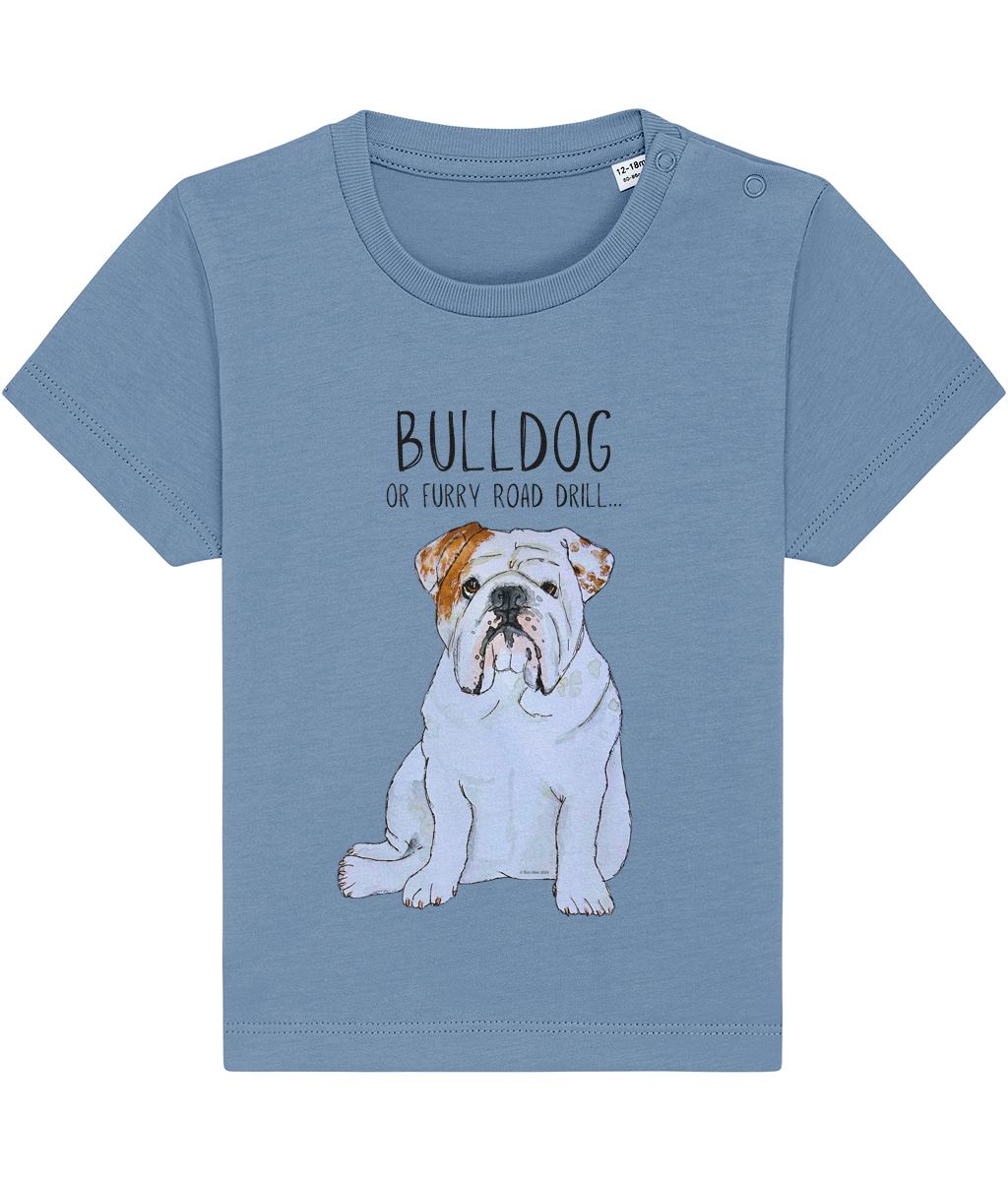 Bulldog Baby T-Shirt for Little Rebels!