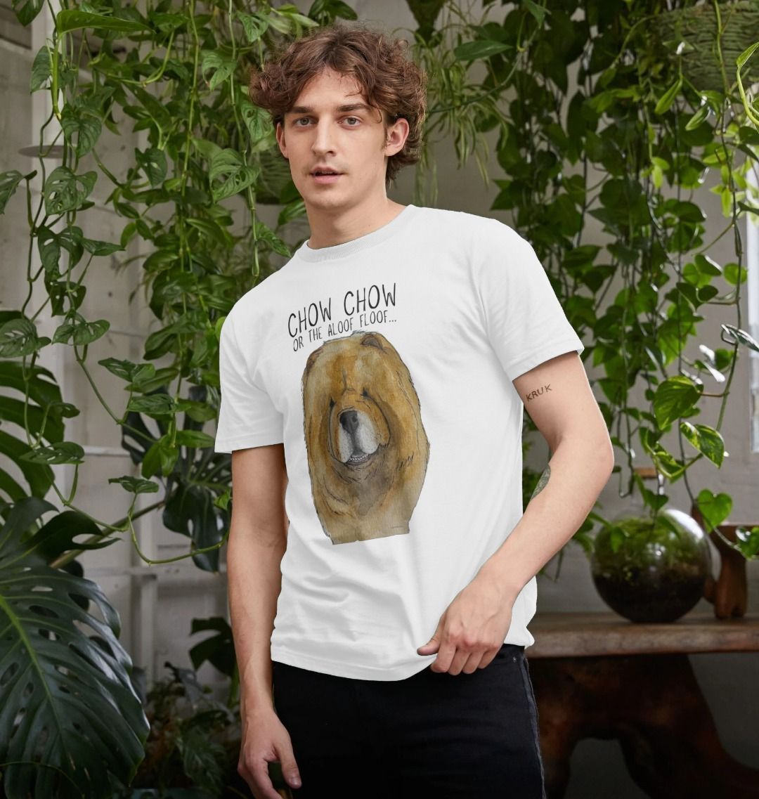 Show Off Your Aloof Floof with This Fun Red Chow Chow Tee!