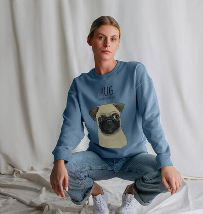 Pug Women's Oversized Sweatshirt