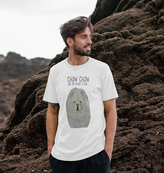 Cream Chow Chow Men's T-Shirt – Flaunt the Aloof Floof in Style