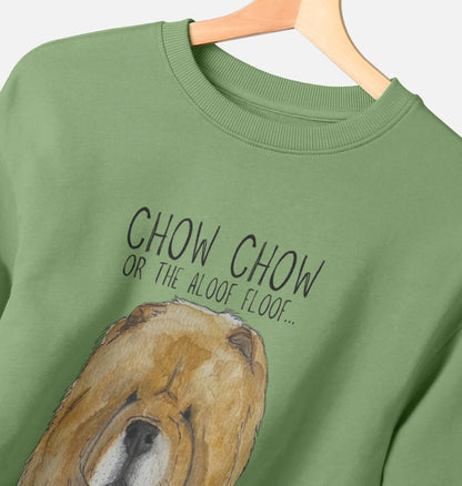 Snuggle in Style – Red Chow Chow Ladies Oversized Sweatshirt!