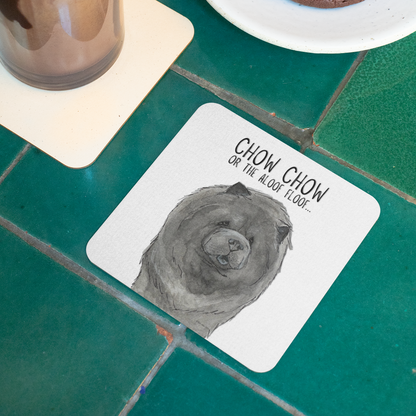 Chow-tastic Coasters: Blue Chow Chow Pack of 4