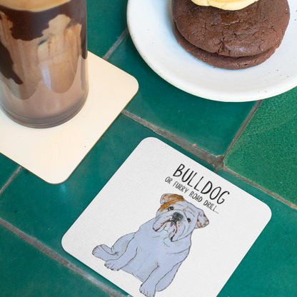 Bulldog Print Coasters – Sip in Style with a Snorty Companion!