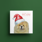 Merry Chowmas: Fawn Chow Chow Christmas Card for a Fluffy Festive Season!