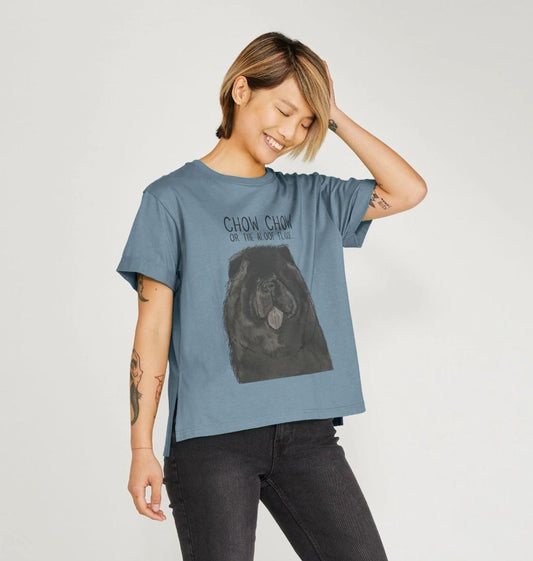 Black Chow Chow Women's Relaxed Fit T-Shirt – Featuring the Aloof Floof!