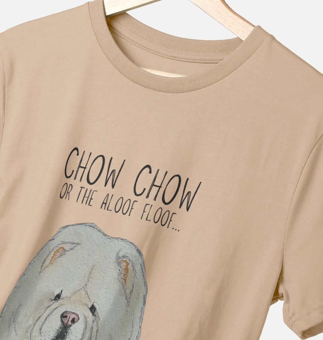 Cream Chow Chow Men's T-Shirt – Flaunt the Aloof Floof in Style