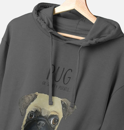 Pug or Snorty Potato? Men's Hoodie – Cozy, Funny, & Pug-tastic!