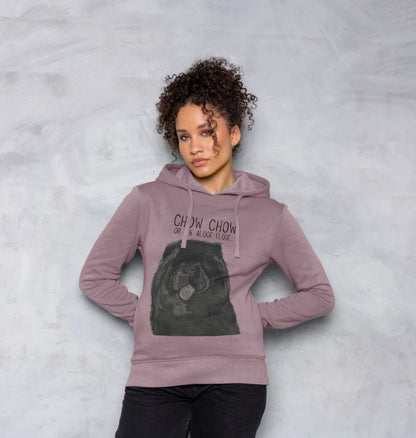 Black Chow Chow Women's Hoodie – Featuring the Aloof Floof!