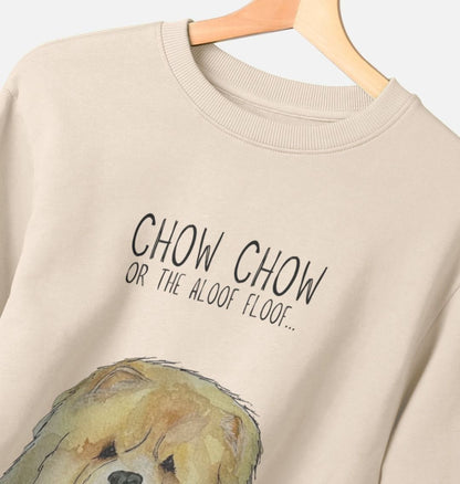 Stay Cozy with the Fawn Chow Chow "Aloof Floof" Men's Crewneck Sweatshirt