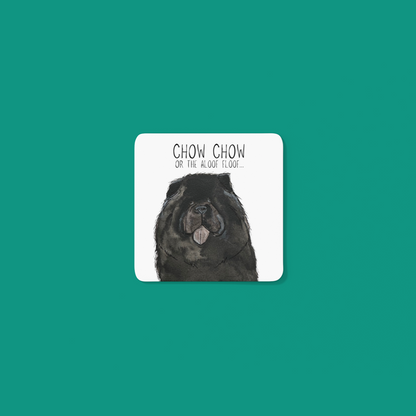 Chow-tastic Coasters: Black Chow Chow Pack of 4