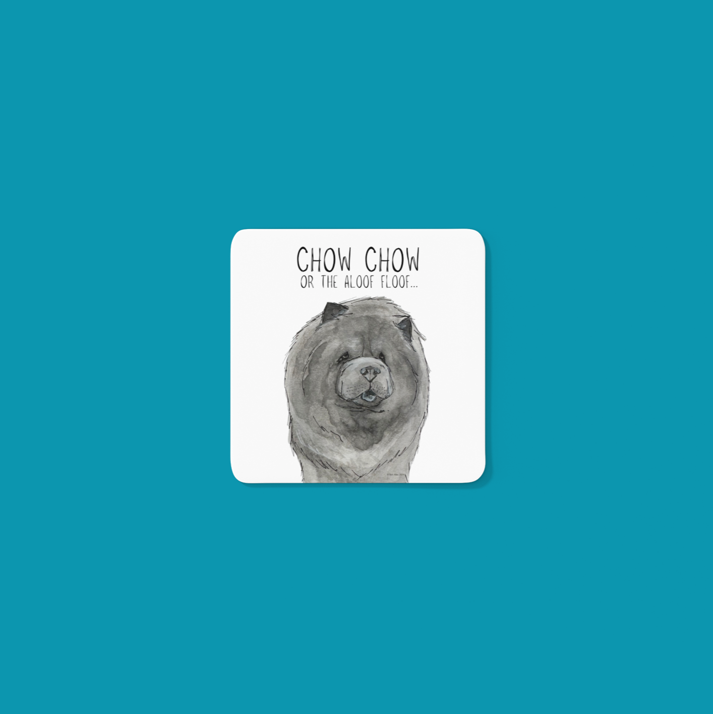 Chow-tastic Coasters: Blue Chow Chow Pack of 4