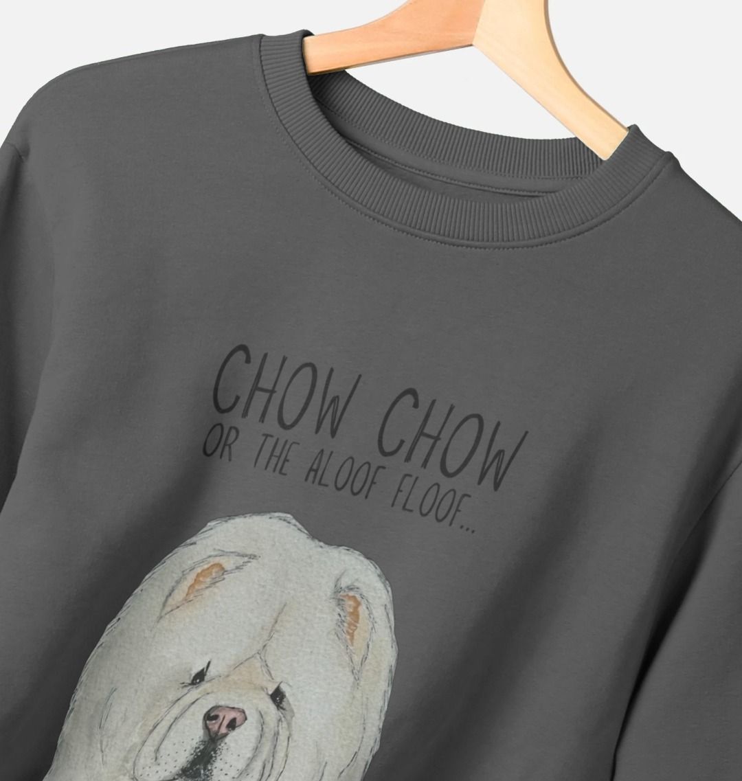 Cream Chow Chow Men's Crewneck Sweatshirt – The Aloof Floof Edition