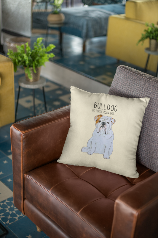 Bulldog Cushion Cover – Your New Couch Co-Commander!