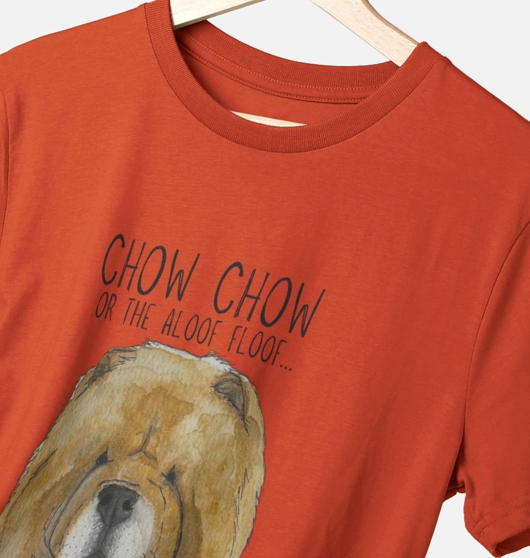 Show Off Your Aloof Floof with This Fun Red Chow Chow Tee!